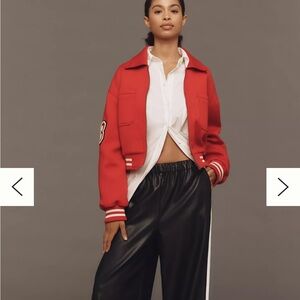 Anthropologie Black Wide Leg Pants